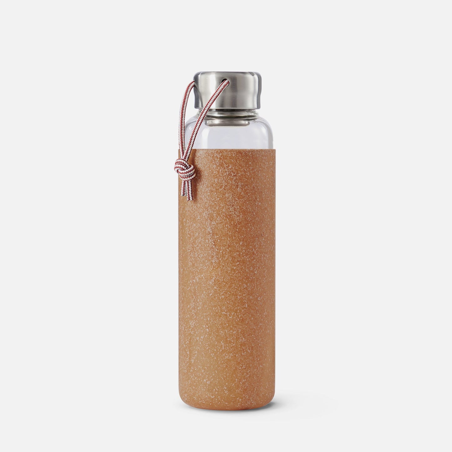 GLASS WATER BOTTLE - CORAL