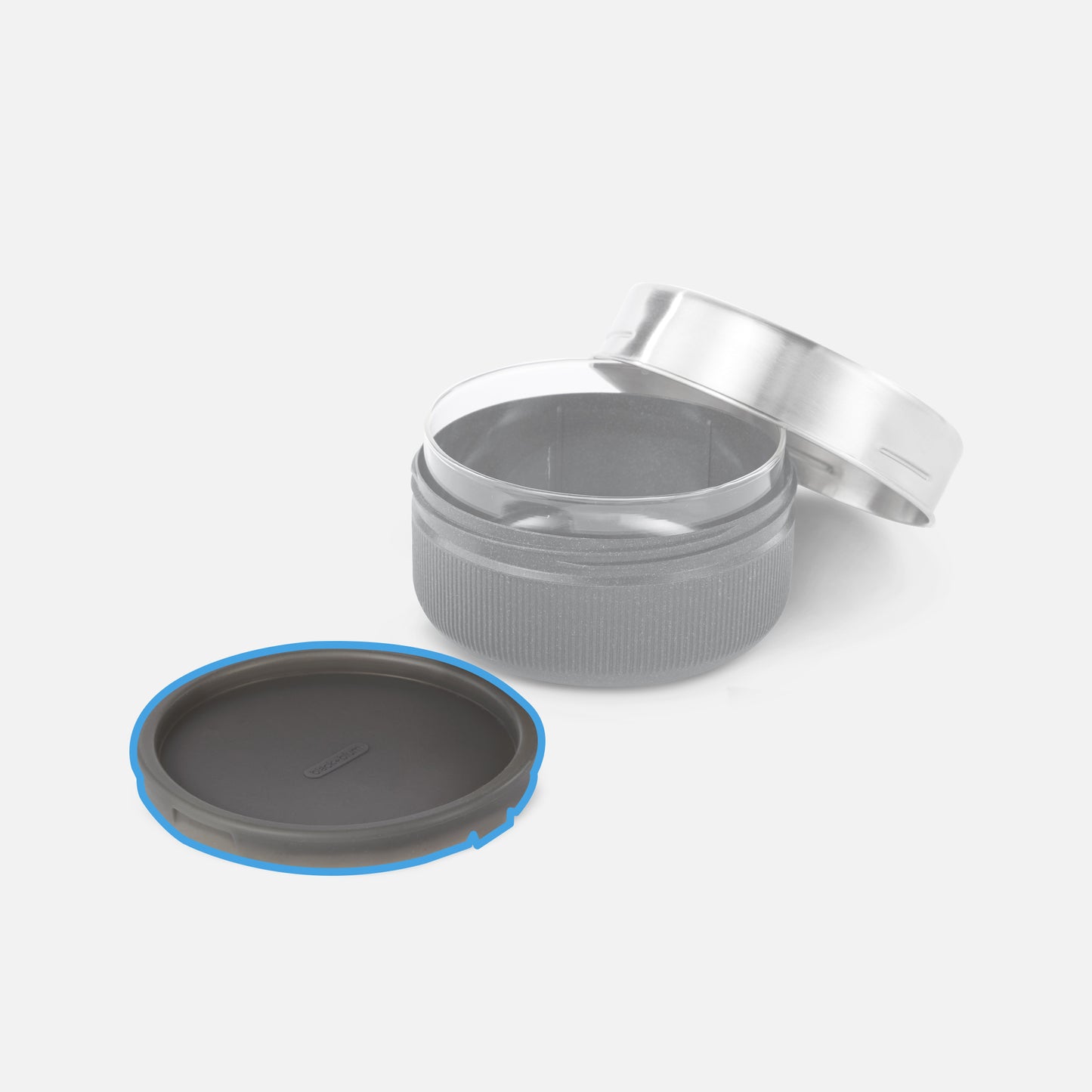 REPLACEMENT GLASS LUNCH BOWL - SILICONE LID