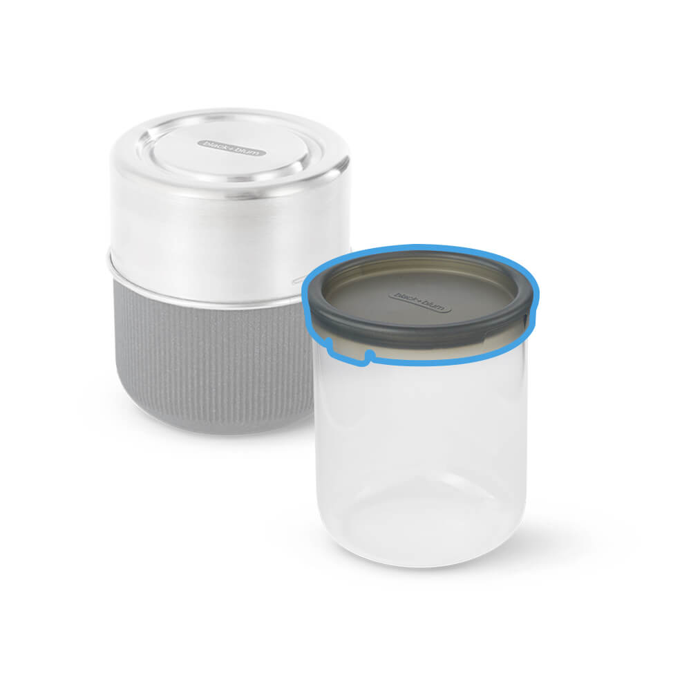 Silicone lid for the Black and Blum Glass Lunch pot